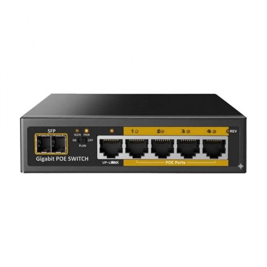 Dayzip DZ-GPS204 4 Port Full Gigabit PoE Akıllı Yönetilebilir Switch dayzip-dz-gps204-4-port-full-gigabit-poe-akilli-yonetilebilir-switch